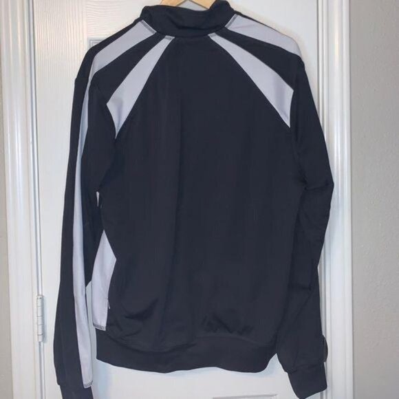 Speedo Expedite Black Varsity Athletic Warmup Full Zip Up Jacket Size Medium - Picture 6 of 6